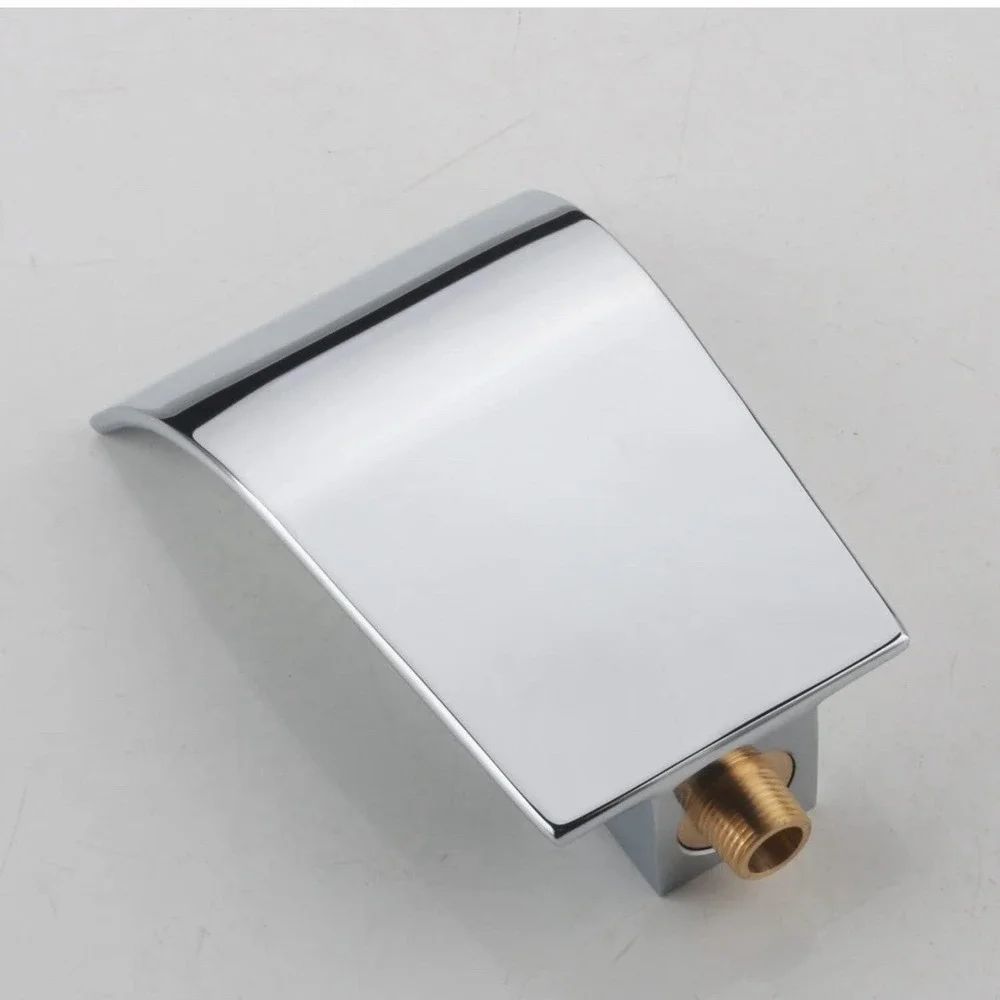 High Flow Tub Spout Wall Mounted Bathtub Faucet Filler Waterfall Spout for Ba...